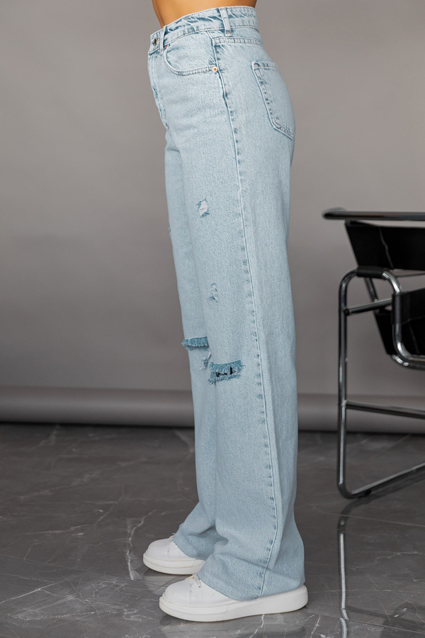 Blau Jeanshosen