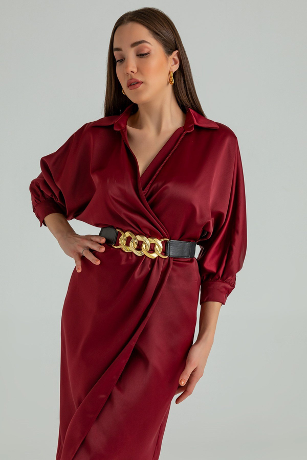 Burgundy Dress