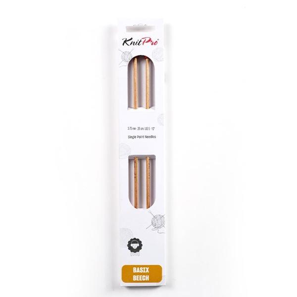 Knitpro | Basix Kayın Ağacı | Tekli Pn | 25cm | 3.75mm | Basix Beech | Single P.N | 35423 | galeri görseli 3