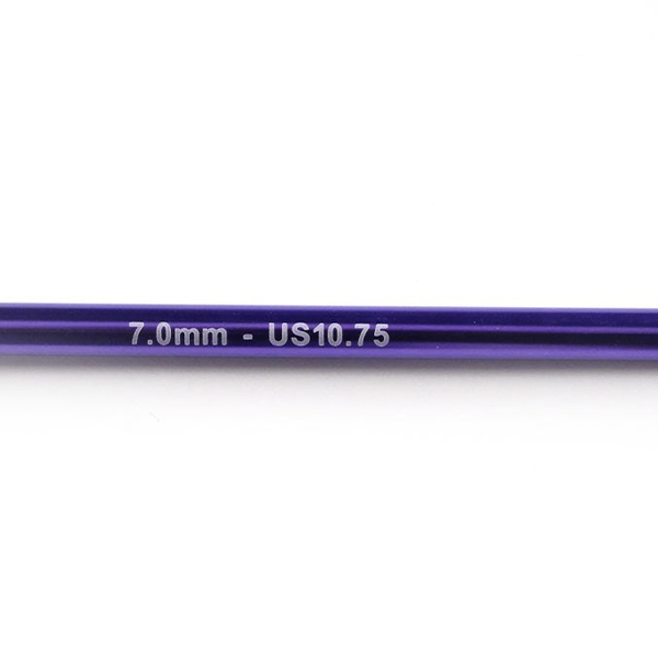 KnitPro | Zing | 7 mm | 35 cm | Mor Metal Örgü Şişi | Single Pointed Needles | 47305 | galeri görseli 3