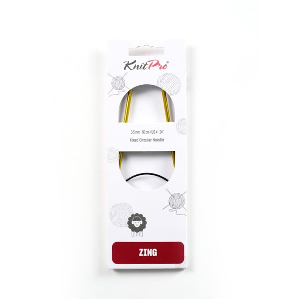 Knitpro | Zing | 3,5 mm | 60 cm | Yeşil Metal Misinalı Şiş | Fixed Circular Ndls | 47097 | galeri görseli 5