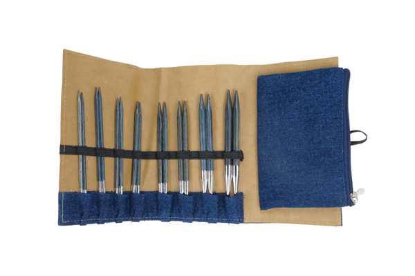 Knitpro | Indigo | Ahşap Değiştirilebilir Misinalı | Şiş Seti | 20643 | galeri görseli 4