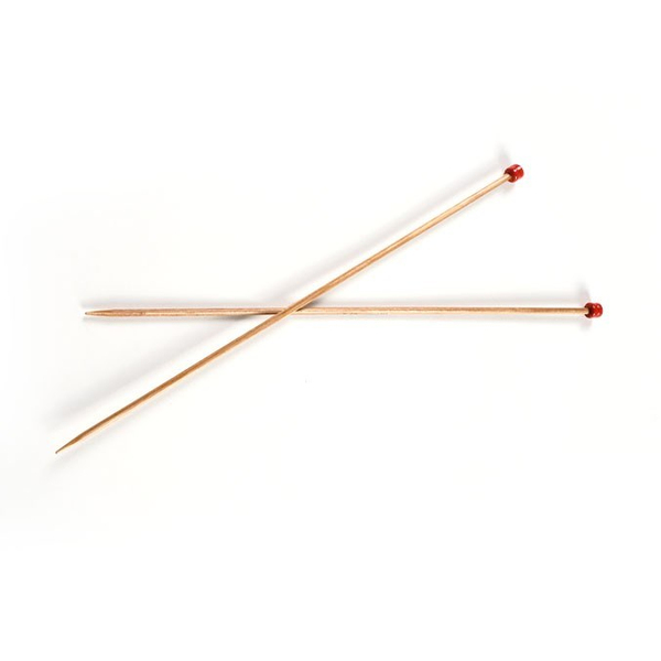 KnitPro | Tek Uçlu Örgü Şişleri | Basix Kayın Ağacı | 25 cm | 3.25 mm | Single Point Knitting | Needles | Basix Beech | 35421 | galeri görseli 2