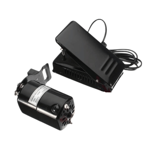 FDM 130W Ev Tipi Dikiş Makinesi Motoru ve Pedalı Kayışlı Set 1 Motor 1 Pedal 1 Kayış 2 Kömür ana hero görseli