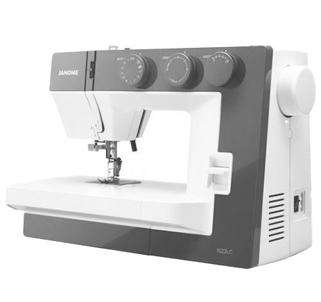 Janome 1522LG Gri mekanik kontrol ve gövde görünümü