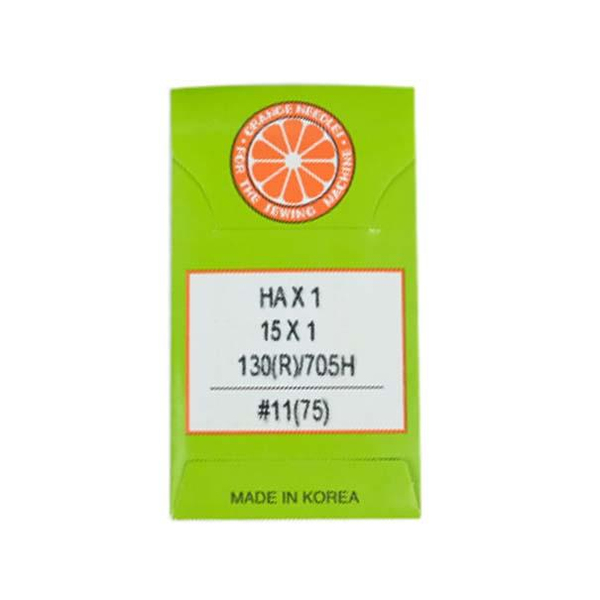 FDM | Orange | Ev Tipi Aile Dikiş Makina İğnesi | 11 Numara | HAX1 | 11/75 | 1 Paket 10 Adettir | Tüm Ev Tipi Marka Makineler İle Uyumludur ana ürün görseli