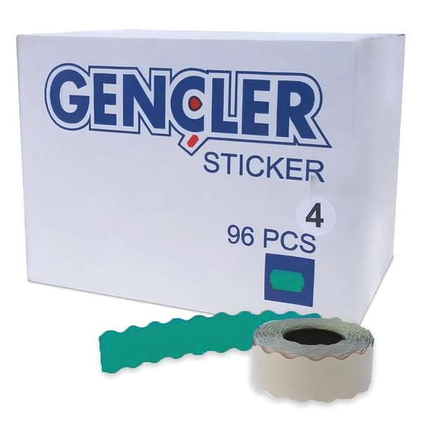 FDM | Gençler | 4 No | Yeşil Meto Etiketi | 96 Rulo | 1 Rulo 1000 Adet | Orta Yapışkanlı ana hero görseli