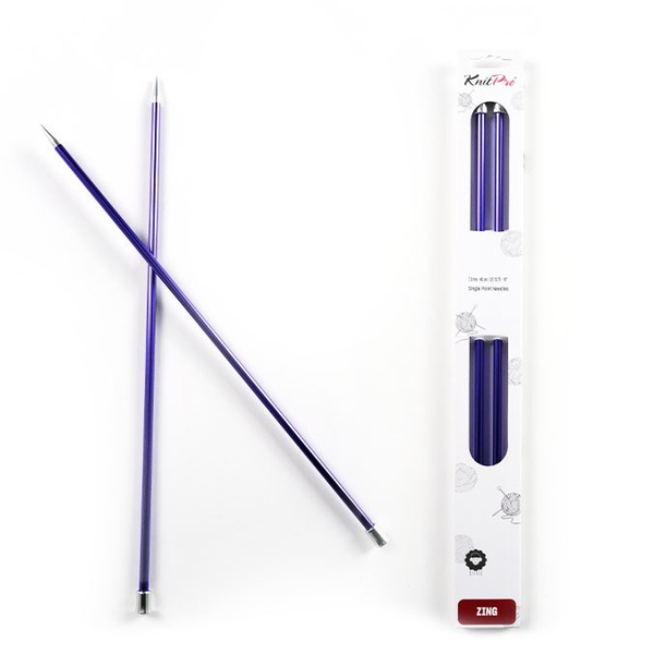Knitpro | Zing | 40 Cm | Örgü Şişi | 7 Mm | Single | Pointed Ndsl | 47335 | ana hero görseli