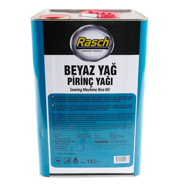 Rasch Beyaz Dikiş Makinesi Yağı 15 Litre ürün galeri görseli 2
