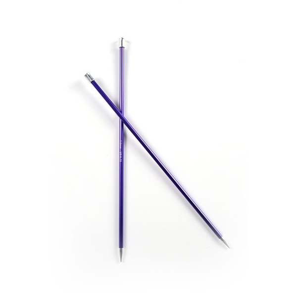 KnitPro | Zing | 7 mm | 35 cm | Mor Metal Örgü Şişi | Single Pointed Needles | 47305 | galeri görseli 4