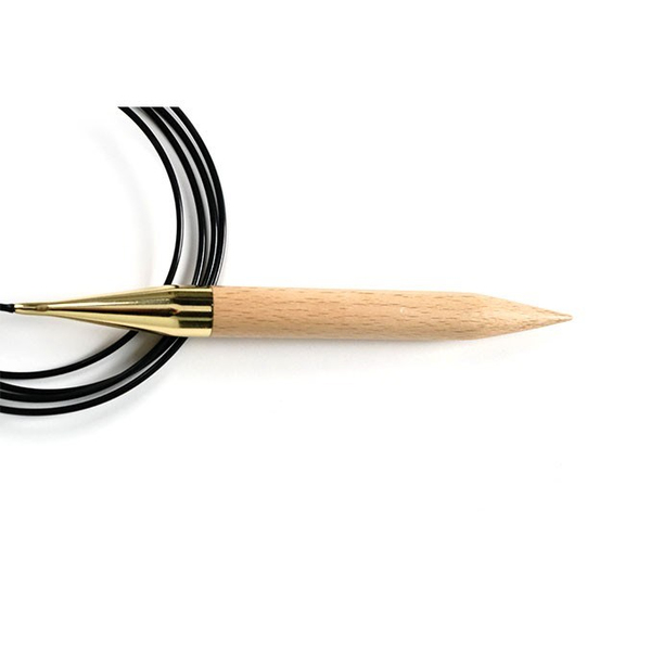 Knitpro | Basix | Ahşap | Sabit Misinali Sisler | Beech Fixed C.N | 150cm | 15.00mm | 35369 | galeri görseli 4