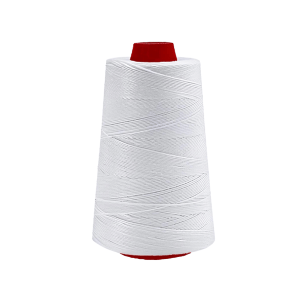FDM Çuval Ağzı Dikiş Makinesi İpi 5 Kat Beyaz %100 Polyester Konik Makara Çuval ve Torba Ağzı Kapatma İpliği ana ürün görseli
