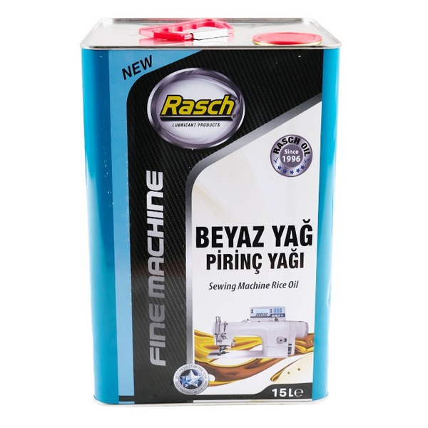 Rasch Beyaz Dikiş Makinesi Yağı 15 Litre ana hero görseli