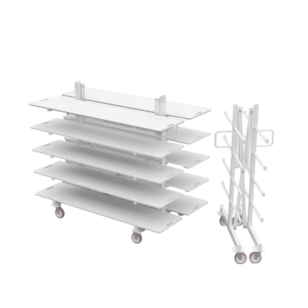 Fdm Çift Taraflı Kumaş Dinlendirme Rafı | En:120Cm | Boy:200Cm | Yükseklik:180Cm | T146 ana hero görseli