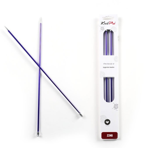 KnitPro | Zing | Tek Uçlu Örgü Şişi | 3.75mm | 30 cm | Single Pointed | Knitting Needles | 3.75mm | 47268 | ana hero görseli