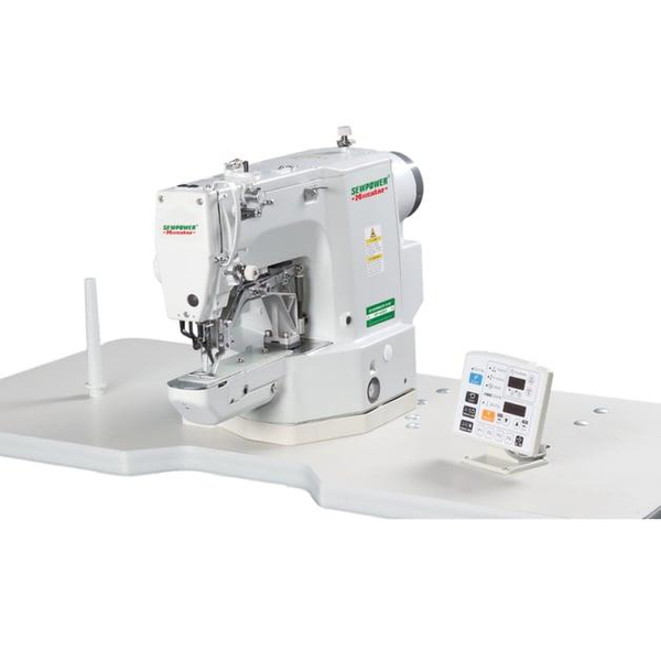 FDMSTAR Sewpower Sp-430D-02 Elektronik Punteriz Makinesi | Brother Model Makine kafasının tabla üzerinde konumlandırılmış ön görünümü.