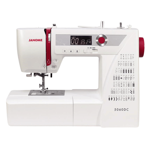 Janome 5060DC Elektronik Dikiş Makinesi | Ev Tipi Dikiş Makinesi |Aile Tipi Dikiş Makinesi | 60 Değişik Dekoratif Dikiş Desen Piko Ve İlik Fonksiyonları | Pedalsız Çalışabilme Özelliği | 6 Çeşit İlik ana ürün görseli