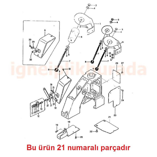 Çuval Ağzı Makinesi Lüper Kapağı ürün galeri görseli 3