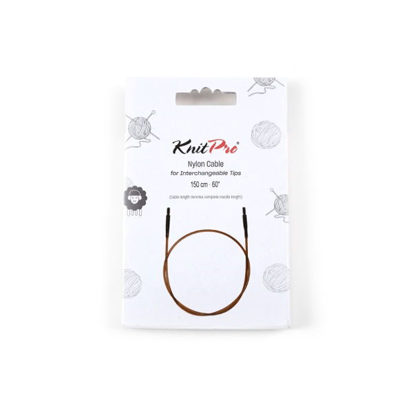 Knitpro | Zing | Kahverengi kablo | 126-150 cm | Değiştirilebilir Örgü Şişleri İçin | Ginger | Needle Harness | Nylon | Natural | Brown | Single Cord | 31297 | ana hero görseli
