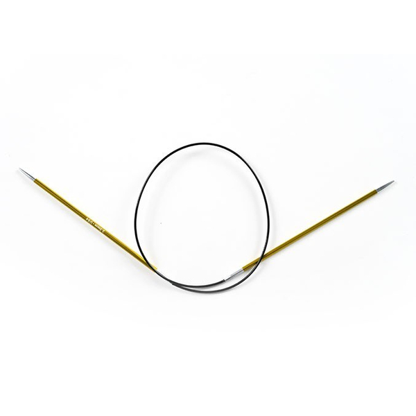 Knitpro | Zing | 3,5 mm | 60 cm | Yeşil Metal Misinalı Şiş | Fixed Circular Ndls | 47097 | galeri görseli 2