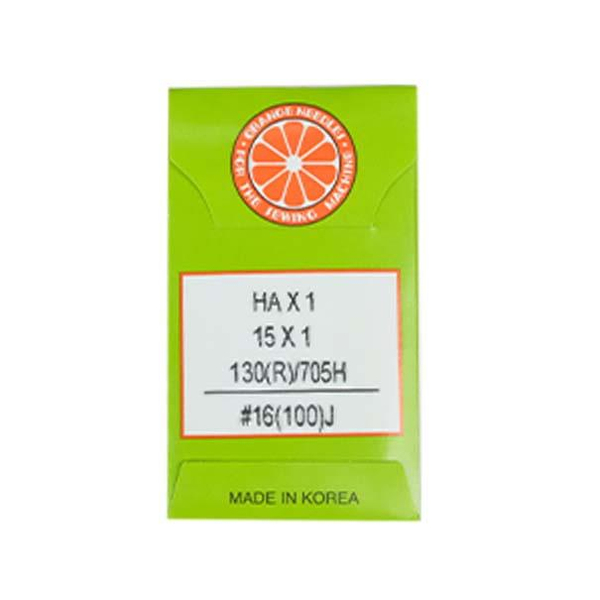 FDM | Orange | Ev Tipi | Aile Dikiş Makina İğnesi | 16 Numara | HAX1 | 16/100 | 1 Paket 10 Adettir | Tüm Ev Tipi Marka Makineler İle Uyumludur ana ürün görseli
