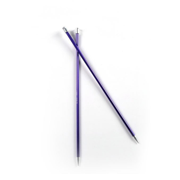 KnitPro | Zing | 7 mm | 35 cm | Mor Metal Örgü Şişi | Single Pointed Needles | 47305 | galeri görseli 2