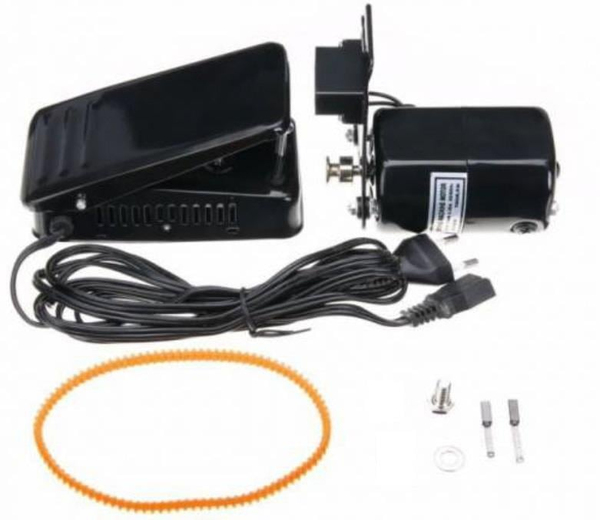 FDM 130W Ev Tipi Dikiş Makinesi Motoru ve Pedalı Kayışlı Set 1 Motor 1 Pedal 1 Kayış 2 Kömür galeri görseli 7
