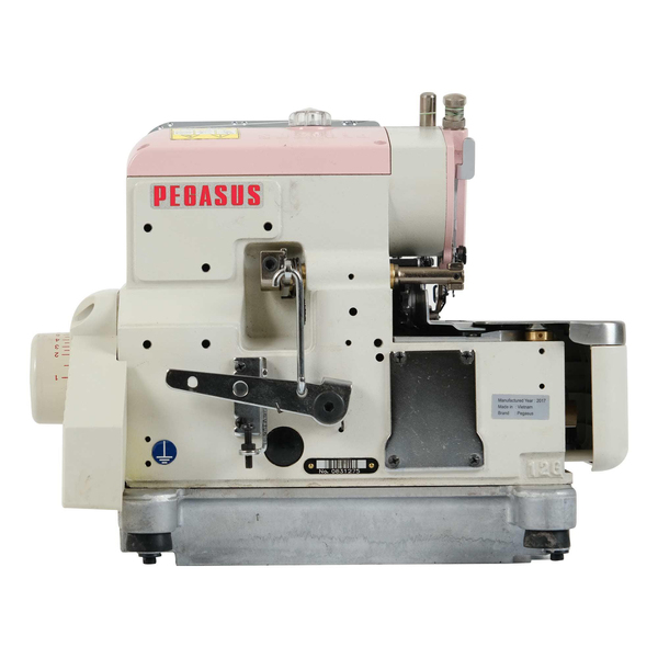 FDM 2. El Pegasus M-952 4 İplik Overlok Makinesi dikiş bölgesi ve parça detay görseli