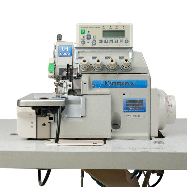 FDM 2.El Kingtex UH-9004 4 İplik Kıstırmalı Otomatik Overlok Makinesi motor ve gövde detay görseli