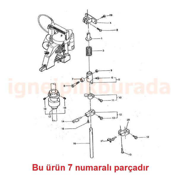 Çuvalağzı Makinesi Lüper Hareket Bileziği ürün galeri görseli 4