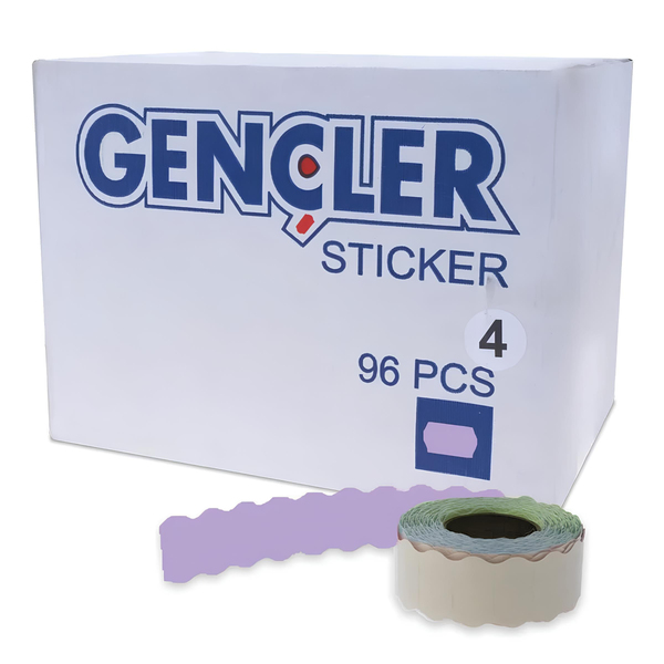 FDM | Gençler | 4 No | Lila Meto Etiketi | 96 Rulo | 1 Rulo 1000 Adet | Orta Yapışkanlı ana hero görseli
