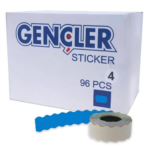 FDM | Gençler | 4 No | Mavi Meto Etiketi | 96 Rulo | 1 Rulo 1000 Adet | Orta Yapışkanlı ana hero görseli