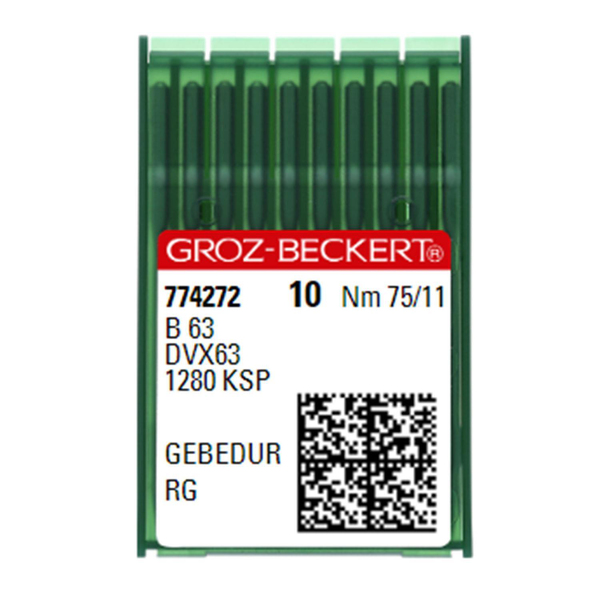 Groz-Beckert DVX63 Gebedur No:11/75 Reçme İğnesi ana hero görseli