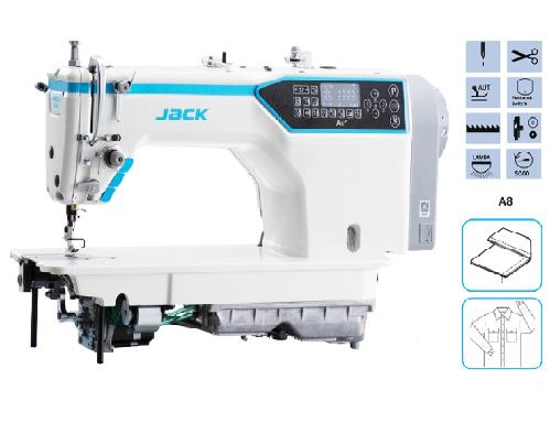 FDM Jack A7-H kot tipi otomatik düz dikiş makinesi gövde ve fonksiyon ikonları