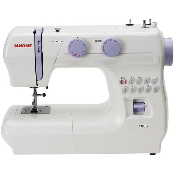 Janome 1008 Dikiş Makinesi | Ev Tipi Dikiş Makinesi | Aile Tipi Dikiş Makinesi | 9 Değişik Dikiş Ve Desen | 2 Çeşit Piko Dikişi | İp Kesme Makası ana ürün görseli