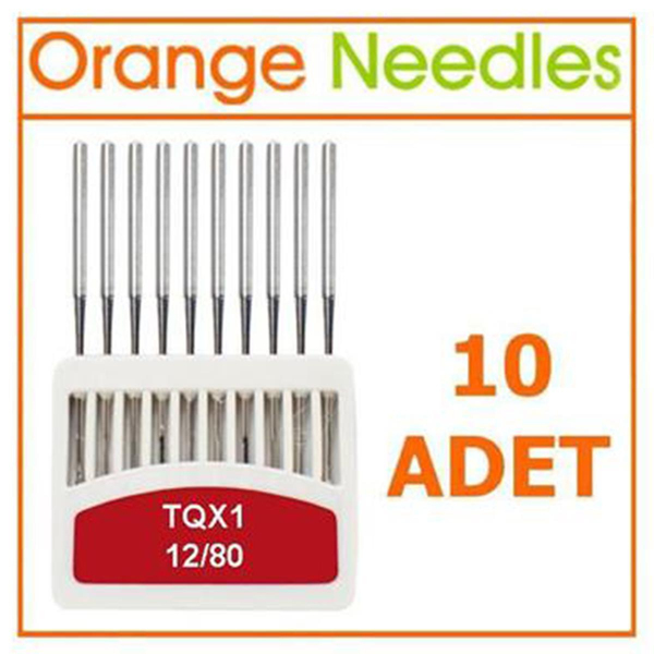 FDM Orange kısa TQx1 12/80 düğme makinesi iğnesi 10 adet ürün görseli