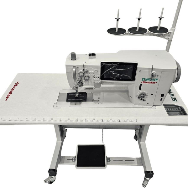 FDMSTAR Sewpower SP-2867 Sütunlu Deri Dikiş Makinesi çalışma alanı görünümü