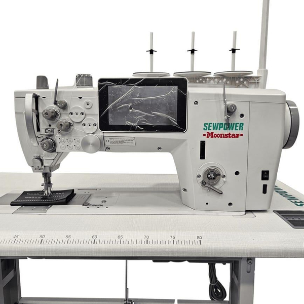 FDMSTAR Sewpower SP-2867 Sütunlu Deri Dikiş Makinesi - Elektronik panel ve makine gövdesi