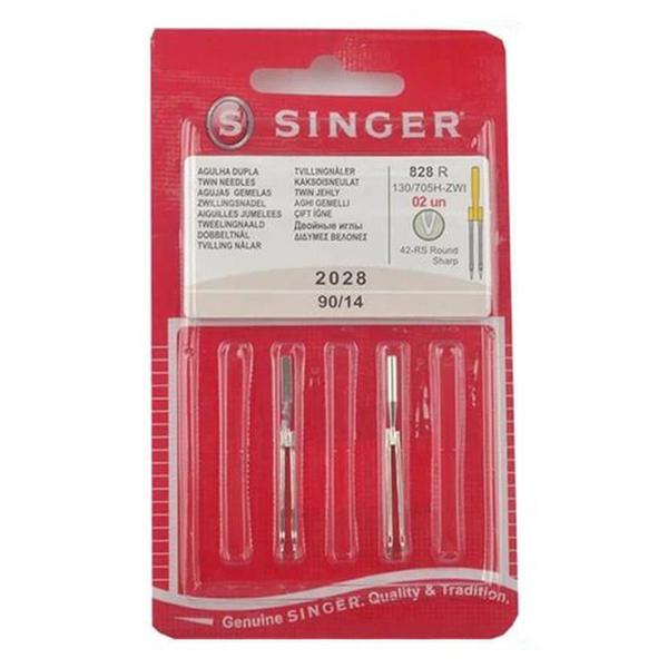 FDM | Singer | Nervür İğnesi | Çift İğne | 2028 | 14 Numara | 2mm | Tüm Ev Tipi Makinelere Uyumludur ikinci detay görseli