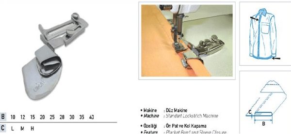 FDM Uma-169 Etek Katlama Aparatı 30 mm ürün detay görseli 2