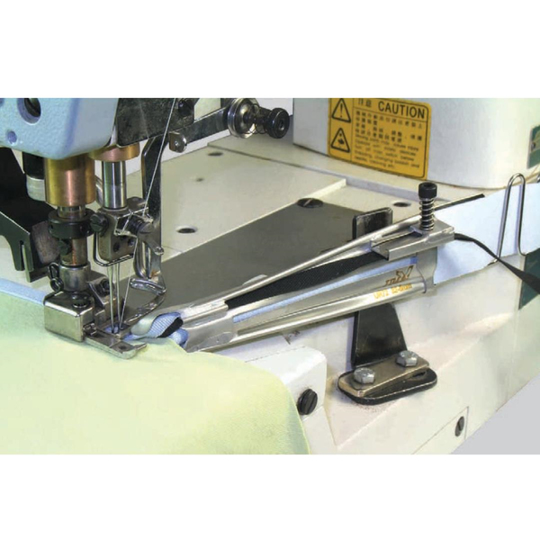 FDM | Uma-72 | Lastik Biye Çift Kıvırma Aparatı | 35x10 mm | Sanayi Tipi Bant Reçme Makinelerinde Kullanılır | İç Giyim Ve Mayolarda Uygulanabilir ürün detay görseli 2
