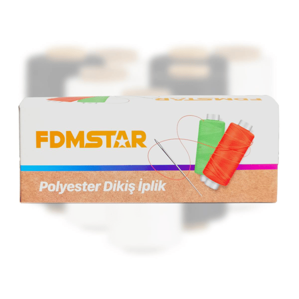 Fdmstar | 120 No | Dikiş İpliği 10 lu | Siyah 5 Adet Beyaz 5 Adet | Küçük Boy | 300 Metre ürün detay görseli 5