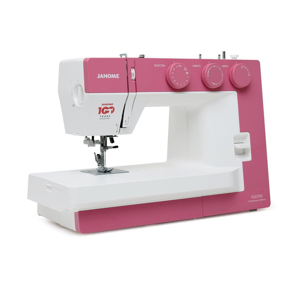 Janome 1522PG Dikiş Makinesi | Ev Tipi Dikiş Makinesi | Aile Tipi Dikiş Makinesi | 23 Adet Değişik Dekoratif Dikiş | 5 mm Genişliğinde Zigzak | Pembe ürün görseli 3