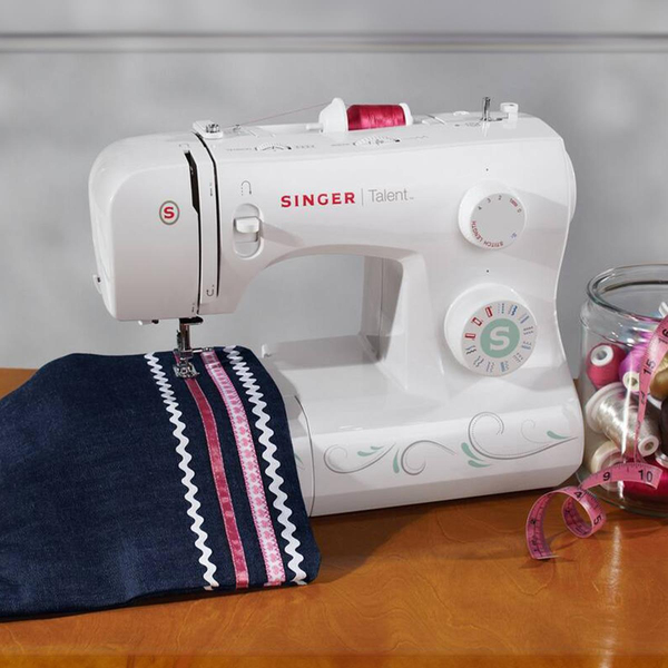 Singer Talent 3321 Ev Tipi Dikiş Makinesi 21 Dikiş ve Desen 6 mm Zigzag Otomatik İplik Takma Aile Tipi Dikiş Makinesi ürün detay görseli 11