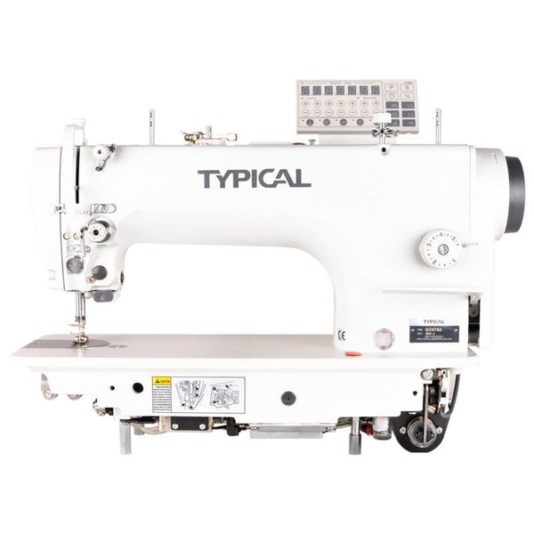 Typical GC-6760-MD3-XB makine kafası ve tabla üstü görünüm