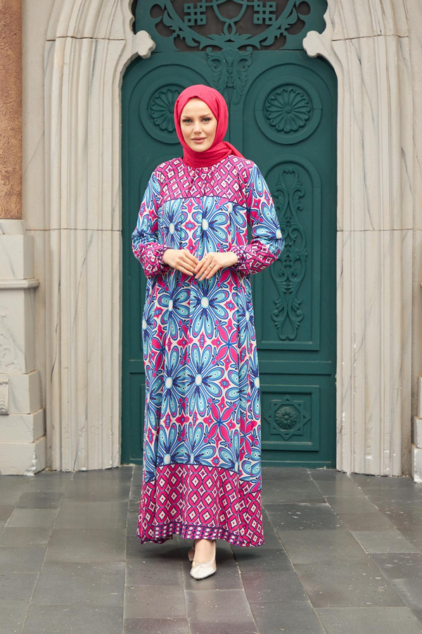 Ceylan Dress - Fuchsia