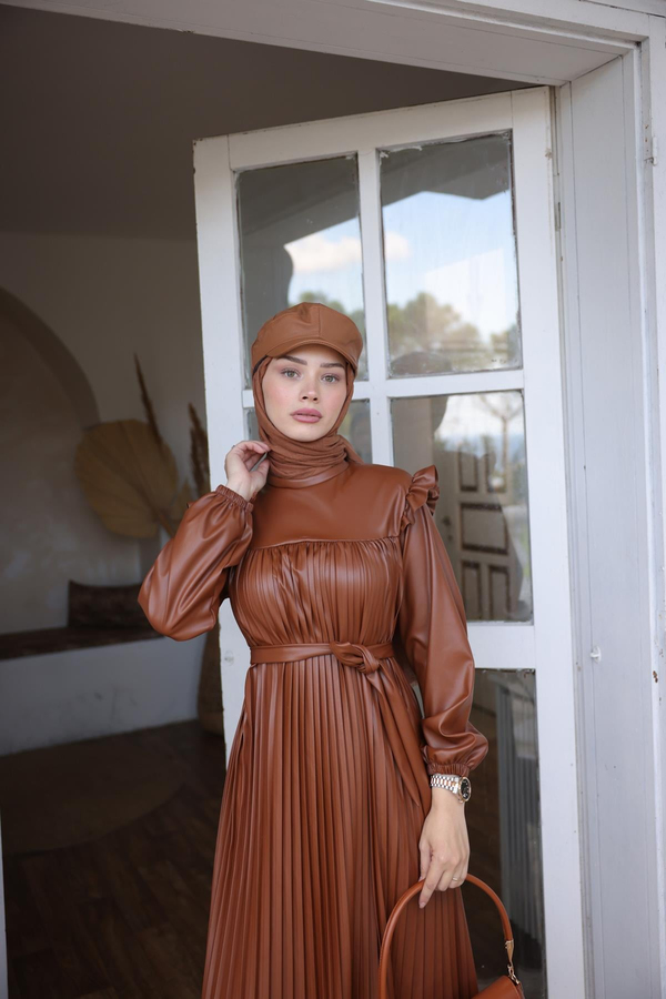 Deri Şapka - Taba