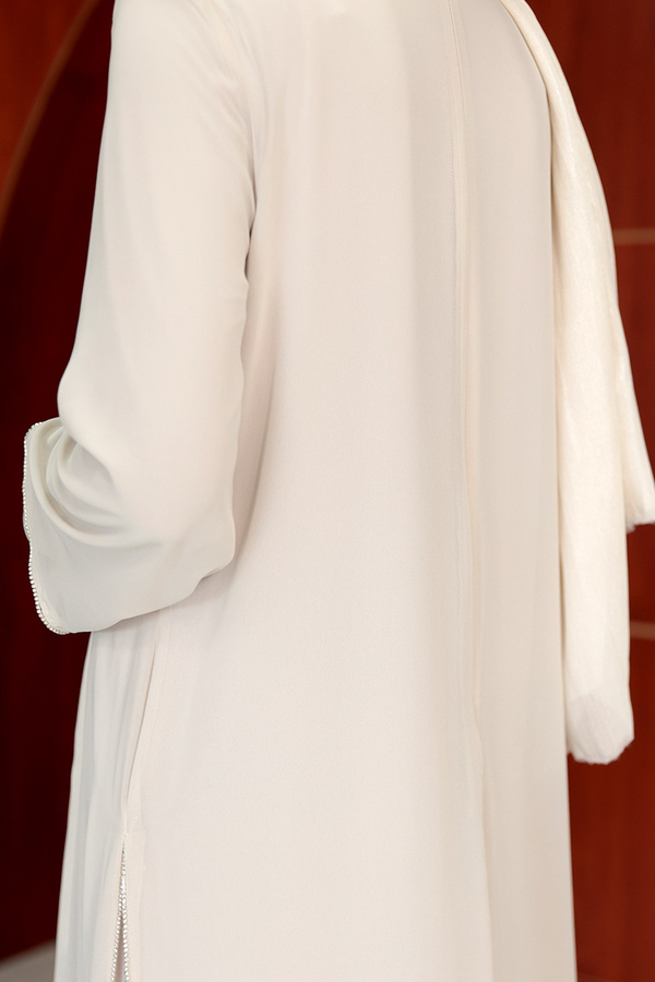 Ezgi Tasarım Abaya - Bej
