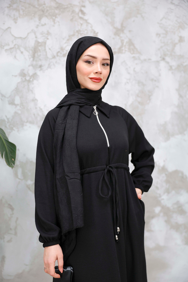 Lale Elbise - Siyah