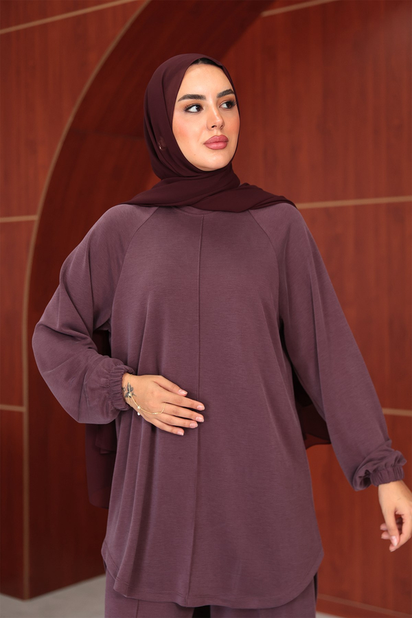İlkim Tasarım Pantolonlu Takım - Bordo